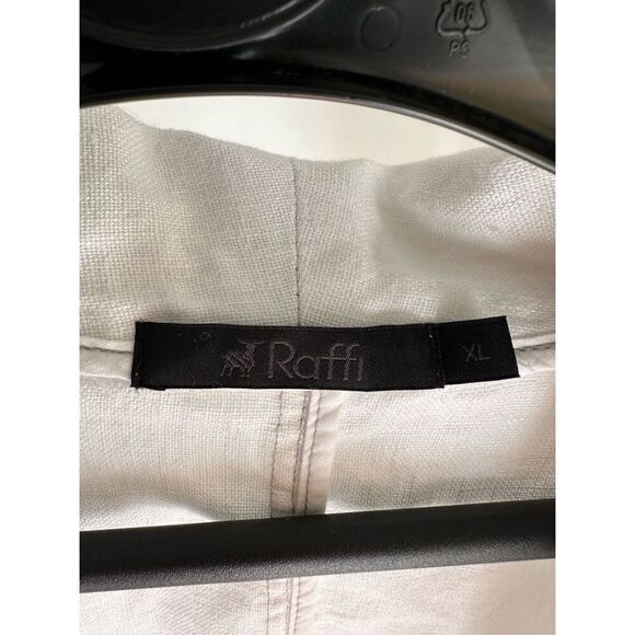 Raffi 100% Linen Blazer XL Open Front - Picture 4 of 4